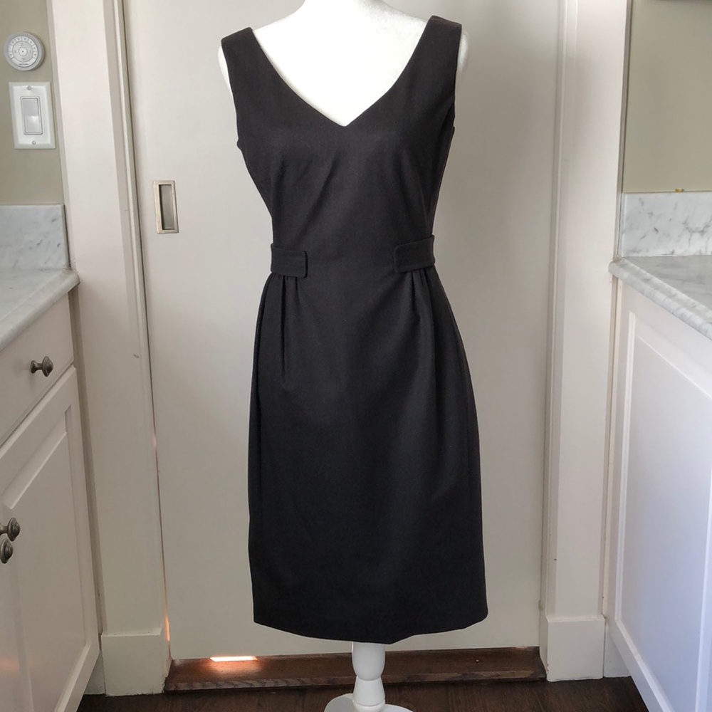 Piazza Sempione brown wool sleeveless mini dress